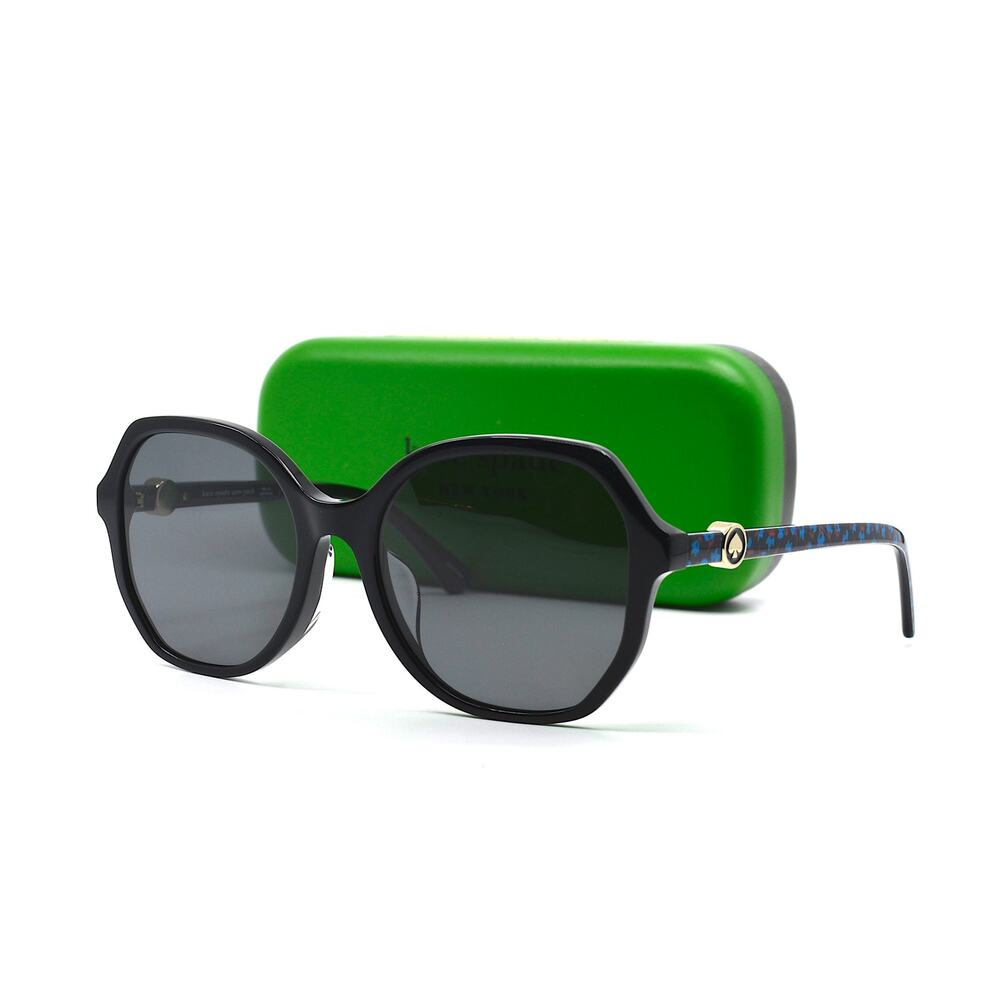 NEW KATE SPADE LOURDES/F/S 3H2 BLACK GREY POLARIZED AUTHENTIC SUNGLASSES - Picture 4 of 12